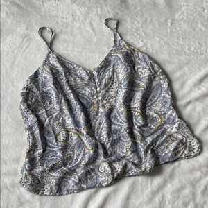 Old Navy Paisley Camisole in Blue and Gold